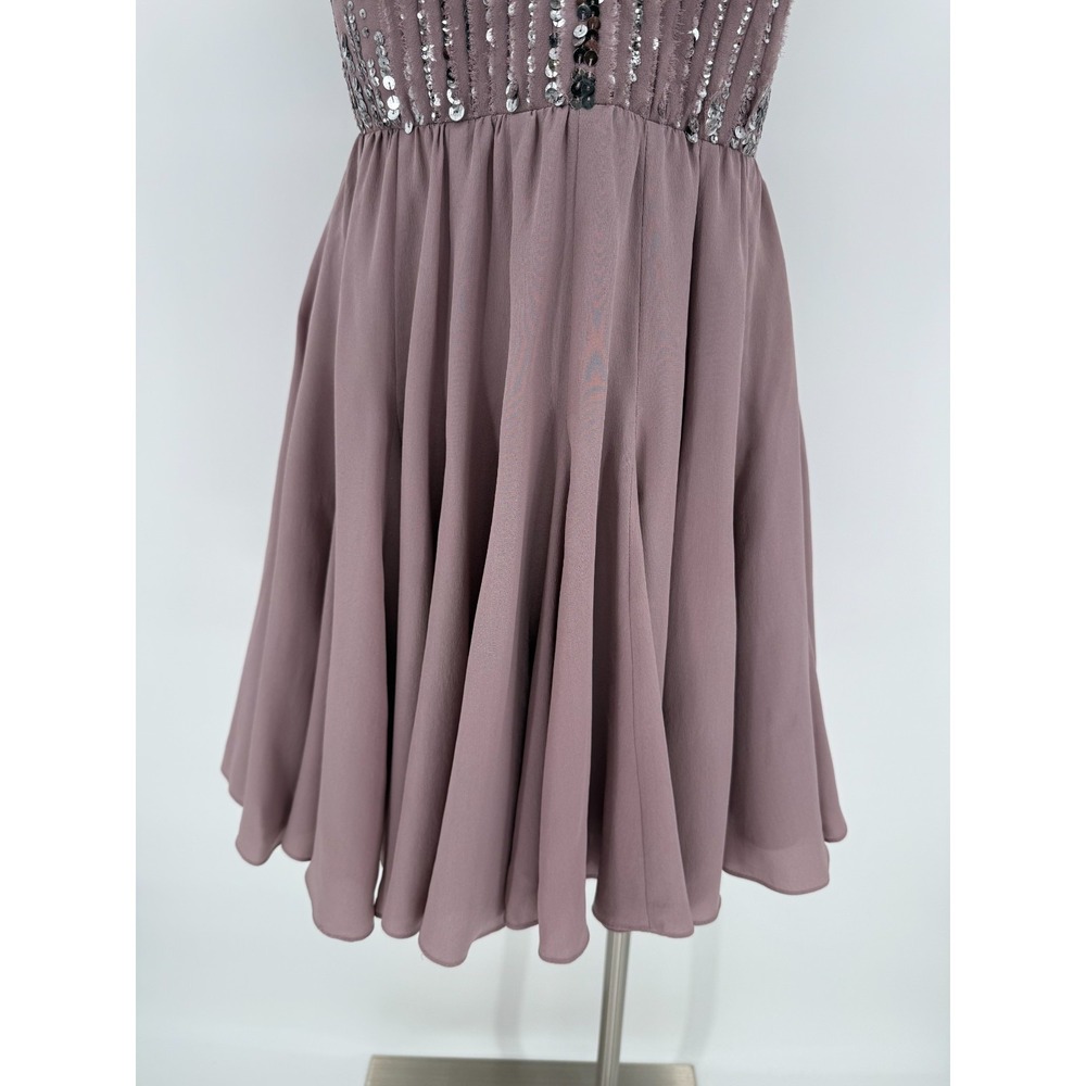 Rebecca Taylor Womens Purple Strapless Sweetheart Silk Dress Size 6 Coquette - Picture 6 of 16